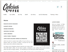 Tablet Screenshot of celciuscoffee.co.nz